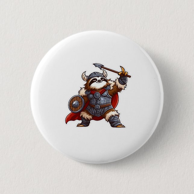 Wikinger Oversifizierter T - Shirt Button (Vorderseite)