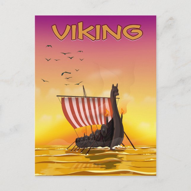 Wikinger Postkarte (Vorderseite)