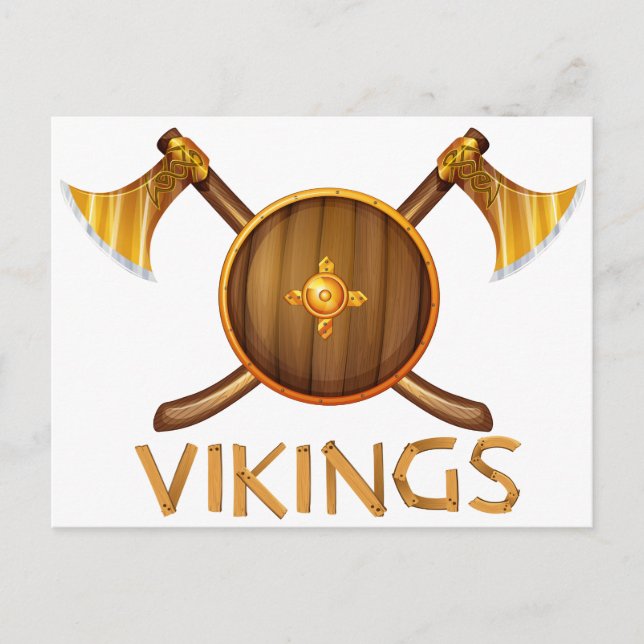 Wikinger Postkarte (Vorderseite)