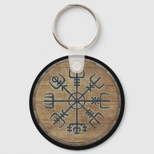 Wikinger-Schild-Schlüsselanhänger - Vegvisir Schlüsselanhänger