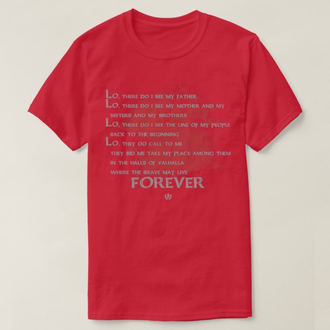 Wikinger Todesgebet T-Shirt (Design vorne)