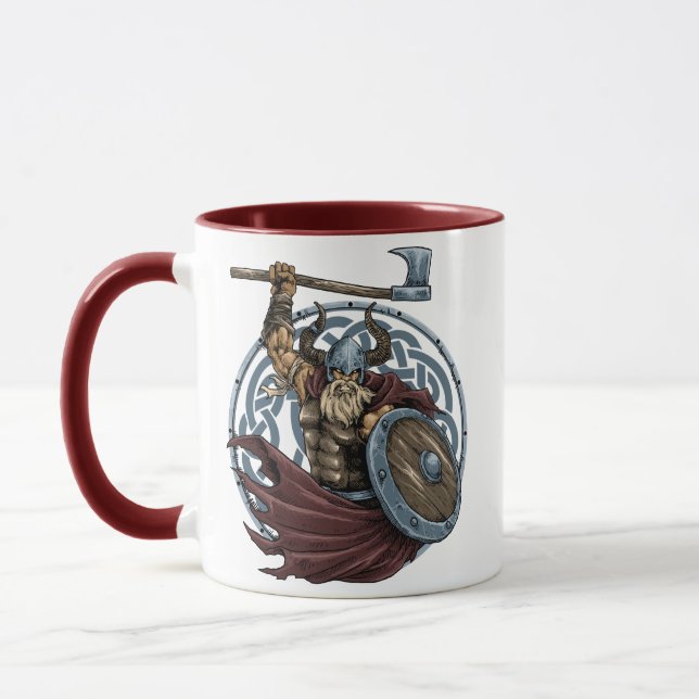 Wikinger Valhalla Krieger Tasse (Links)