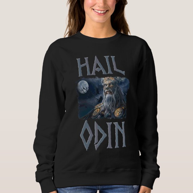 Wikinger Wikinger Walhalla Odin Thor Hammer Nordma Sweatshirt (Vorderseite)
