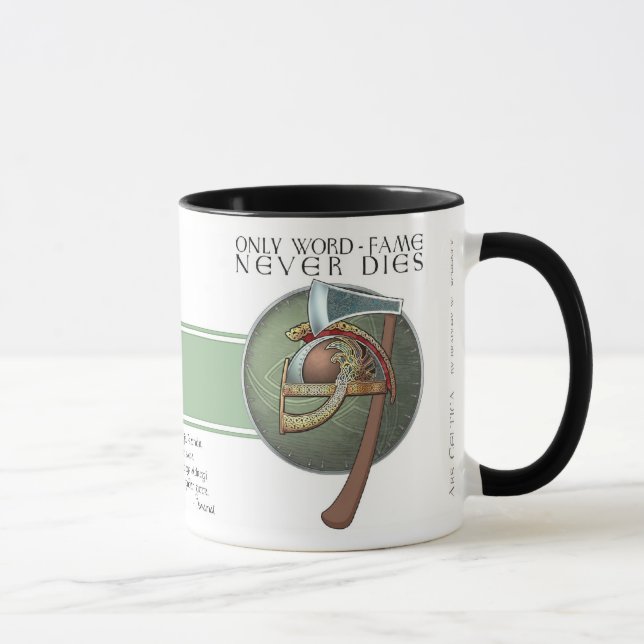 Wikinger"Wort-Ruhm" Havamal Tasse (Rechts)