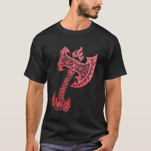 Wikingeraxt Krieger Berserker Nordische Mythologie T-Shirt