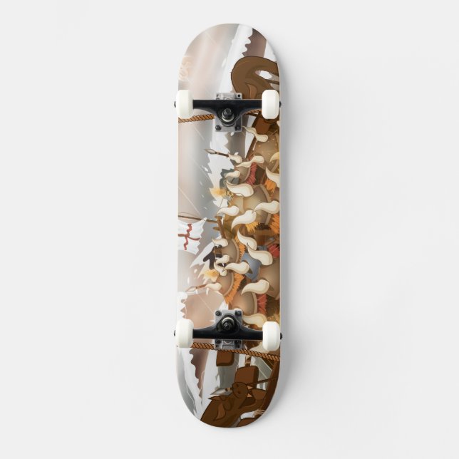 Wikingereinfloot Skateboard (Vorderseite)