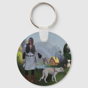 Wikingerin Schlüsselanhänger