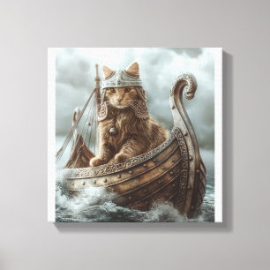 Wikingerkatze Leinwanddruck