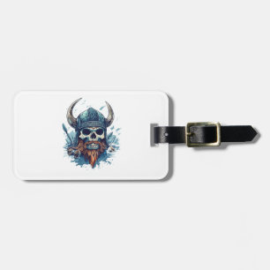Wikingerschädel Berserker Gepäckanhänger