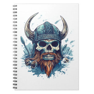 Wikingerschädel Berserker Notizblock