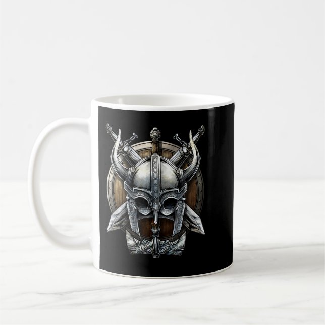 Wikingerschalenhelm-Waffe Kaffeetasse (Links)