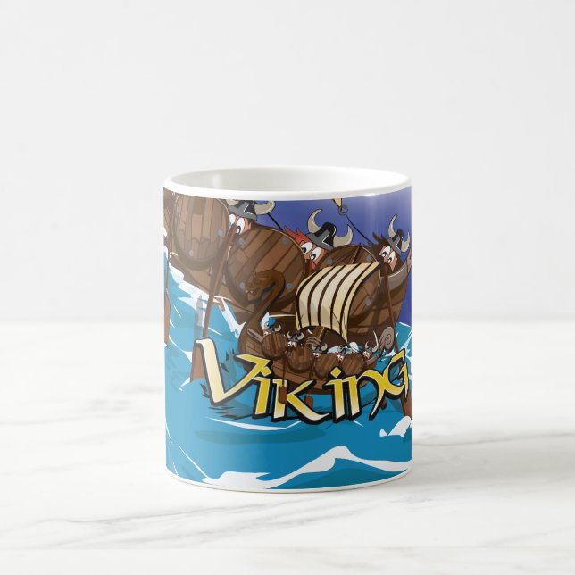 Wikingerschiff Kaffeetasse (Mittel)