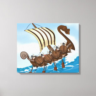 Wikingerschiff Leinwanddruck