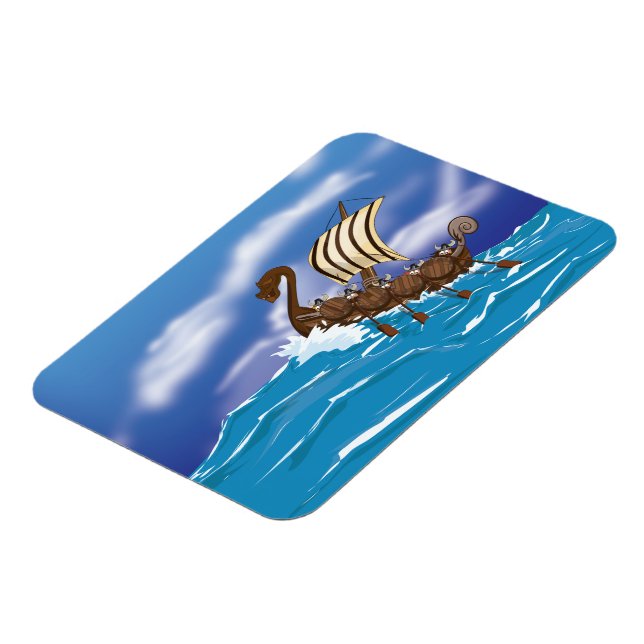 Wikingerschiff Magnet (Linke Seite)