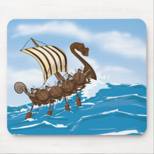 Wikingerschiff Mousepad