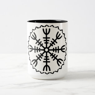 Wikingerschutzhelm der Ehrfurcht Zweifarbige Tasse