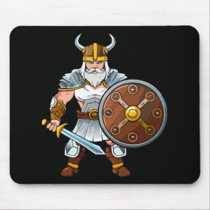 Wikingischer oder gallischer Krieger Mousepad
