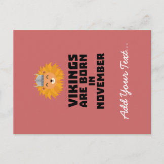 Wikings sind im November Zur82 geboren Postkarte
