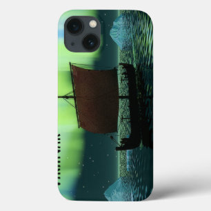 Wikingschiff und Nordlichter Case-Mate iPhone Hülle