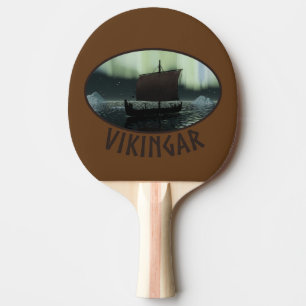 Wikingschiff und Nordlichter Tischtennis Schläger
