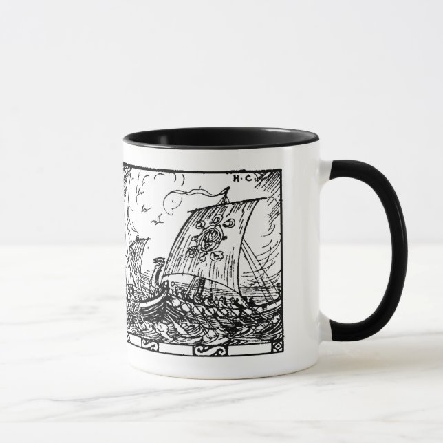 Wikingschiffe Tasse (Rechts)