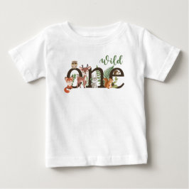 Wild 1. Geburtstag Woodland Tiere T - Shirt
