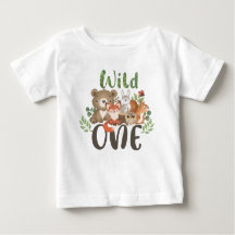 Wild 1. Geburtstag Woodland Tiere T - Shirt