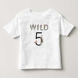 Wild 5 Wildblumen 5. Geburtstag Kleinkind T-shirt