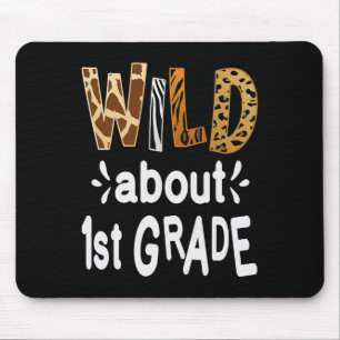 Wild About 1st Grade Willkommen Byck Zur Schule Er Mousepad