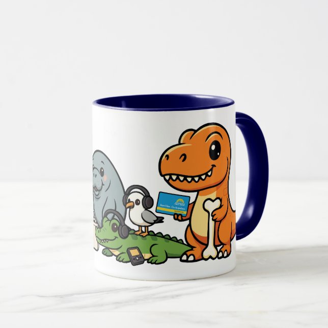 Wild About Books Tasse (VorderseiteRechts)