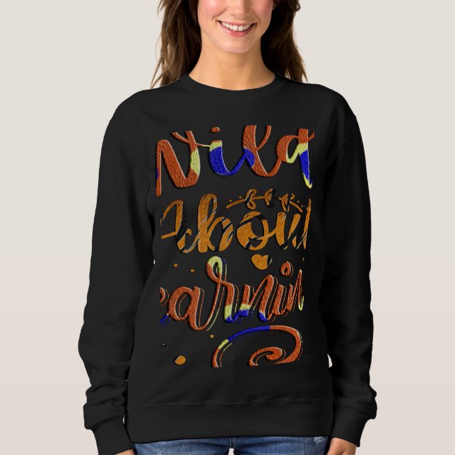 Wild About Learning Teacher Back To School Teachin Sweatshirt (Vorderseite)