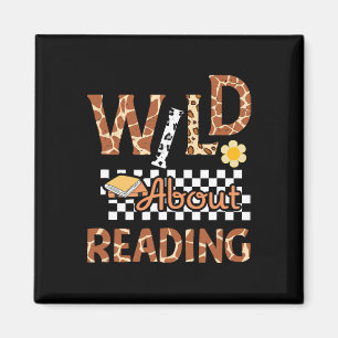 Wild About Reading Lehrer liest Bücher zurück zur Magnet