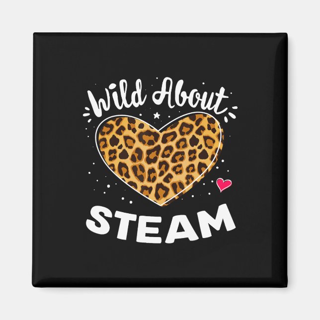 Wild About Steam Leopard Squad Stem Byck Zur Schul Magnet (Vorne)
