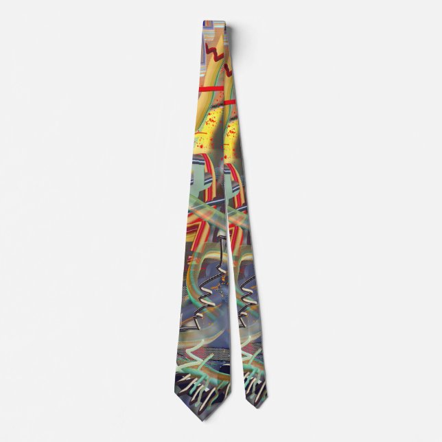 Wild Abstract Necktie Krawatte (Vorderseite)