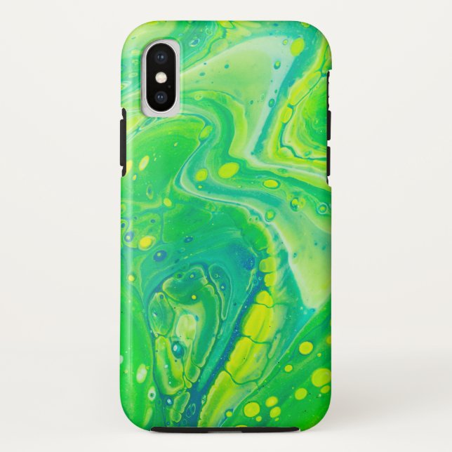 Wild Acrylic Fluid Art Abstract Case-Mate iPhone Hülle (Rückseite)