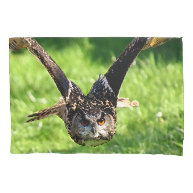 Wild-Adler-Schüssel im vollen Flug Kissenbezug (Vorderseite)