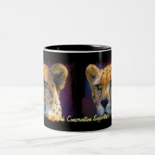 Wild Africa Tierliebhaber Big Five Cheetah Zweifarbige Tasse