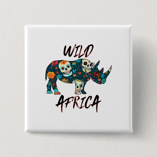 Wild Afrika Button (Vorderseite)