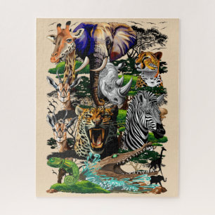 Wild afrikanische Savanna Tiere