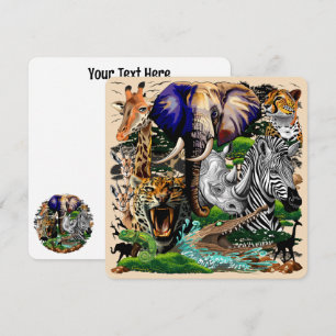 Wild afrikanische Savanna Tiere