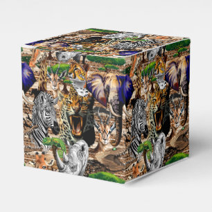 Wild afrikanische Savanna Tiere Geschenkschachtel