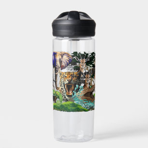Wild afrikanische Savanna Tiere Trinkflasche