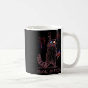 Wild & Amp; Freie Patriotische Racoon Ferry und Kaffeetasse