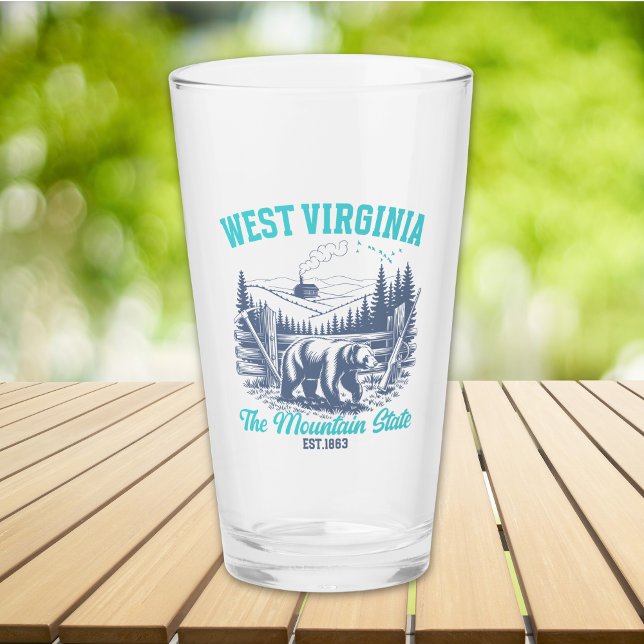 Wild and Scenic West Virginia State Pride  Glas (Von Creator hochgeladen)