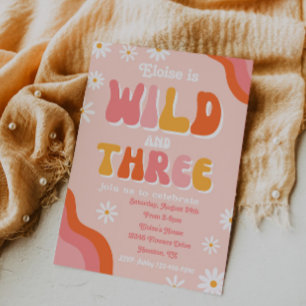 Wild and Three Invitation   Invitation Super