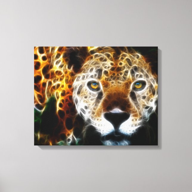 Wild Animal Cheetah Wrapped Canvas Leinwanddruck (Vorderseite)