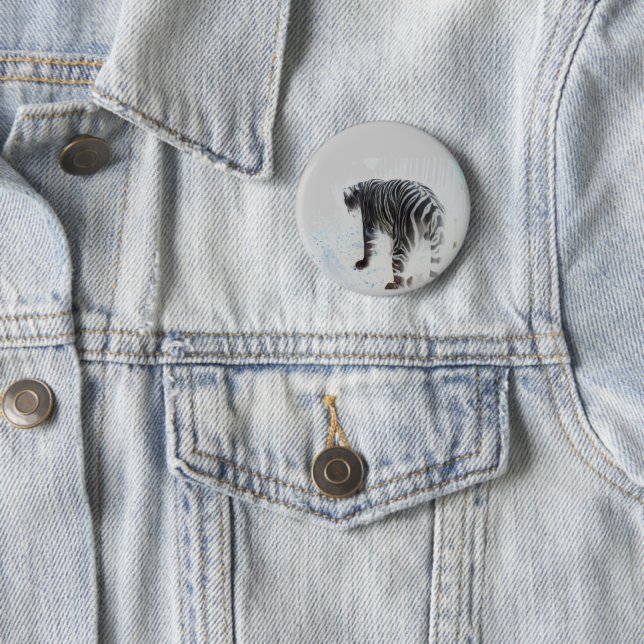 Wild Animal White Tiger Button (Beispiel)