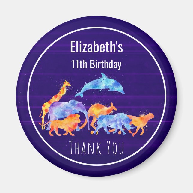 Wild Animals Event Vielen Dank Magnet (Vorne)