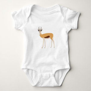 Wild Antelope Animal Illustration Baby Strampler