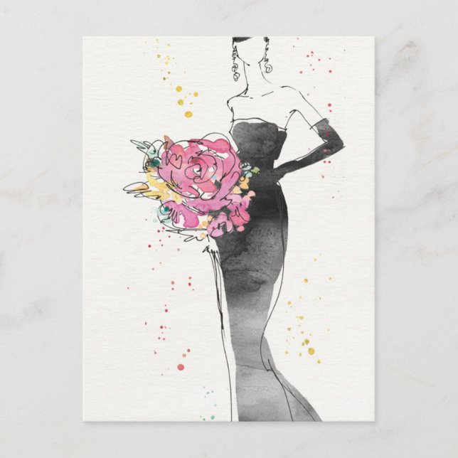 Wild Apple | Blumenmodebekleidung Postkarte (Vorderseite)